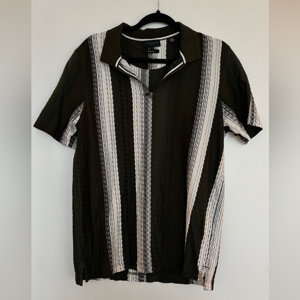 Ted Baker Quarter Zip Collared Men’s Shirt
